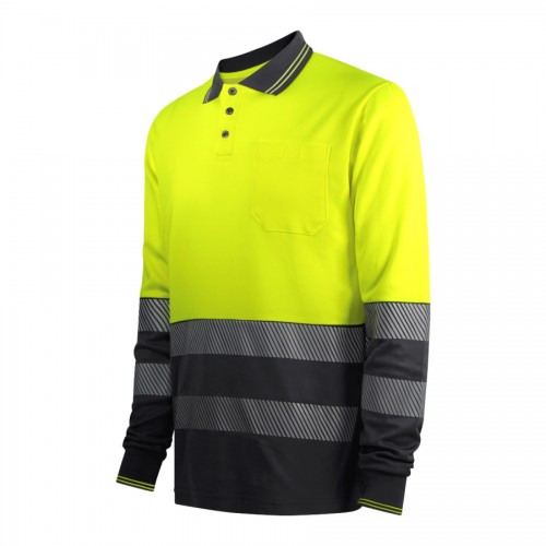 POLO M/COMP AV AZUL ESC/AMARELO CLASSE 2 WR.2.302S POLO M/COMP AV AZUL ESC/AMARELO CLASSE 2 WR.2.302S